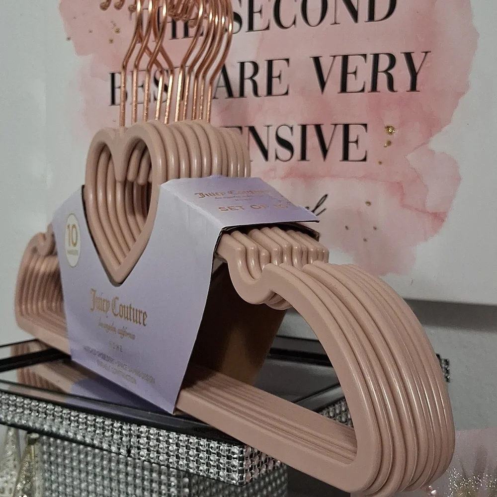 Juicy Couture Home Crown Shoulders Space Saving Hangers- 10PK